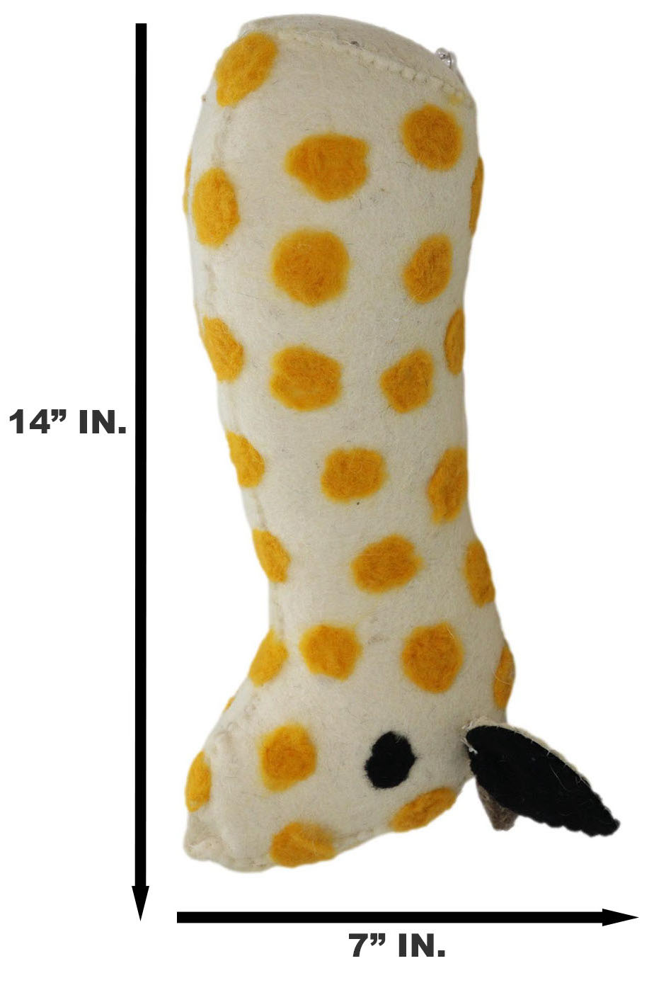 Wool Safari Giraffe Baby Animal Head Plush Doll Wall Decor Safari Collection