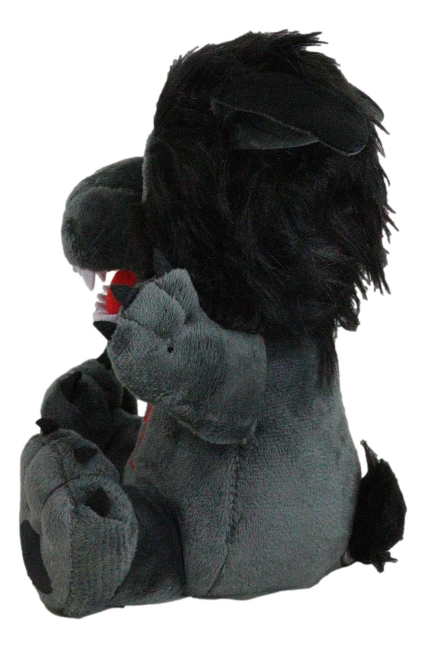 Mythical Dark Fantasy Underworld Werewolf Wolf Man Lycan Soft Plush Toy Doll - Ebros Gift