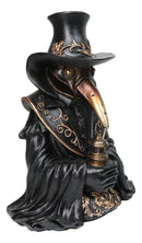 Bubonic Plague Doctor With Raven Mask Holding Potion Backflow Incense Burner