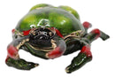 Green Stag Beetle Bug Enameled Pewter Austrian Crystals Trinket Jewelry Box