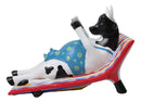 Cow Parade Ocean Beach Getaway Sunbather Cow Reading Book Collector's Figurine