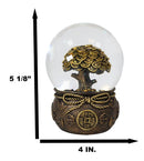 Feng Shui Golden Money Tree of Prosperity Wealth Fortune And Luck Water Globe