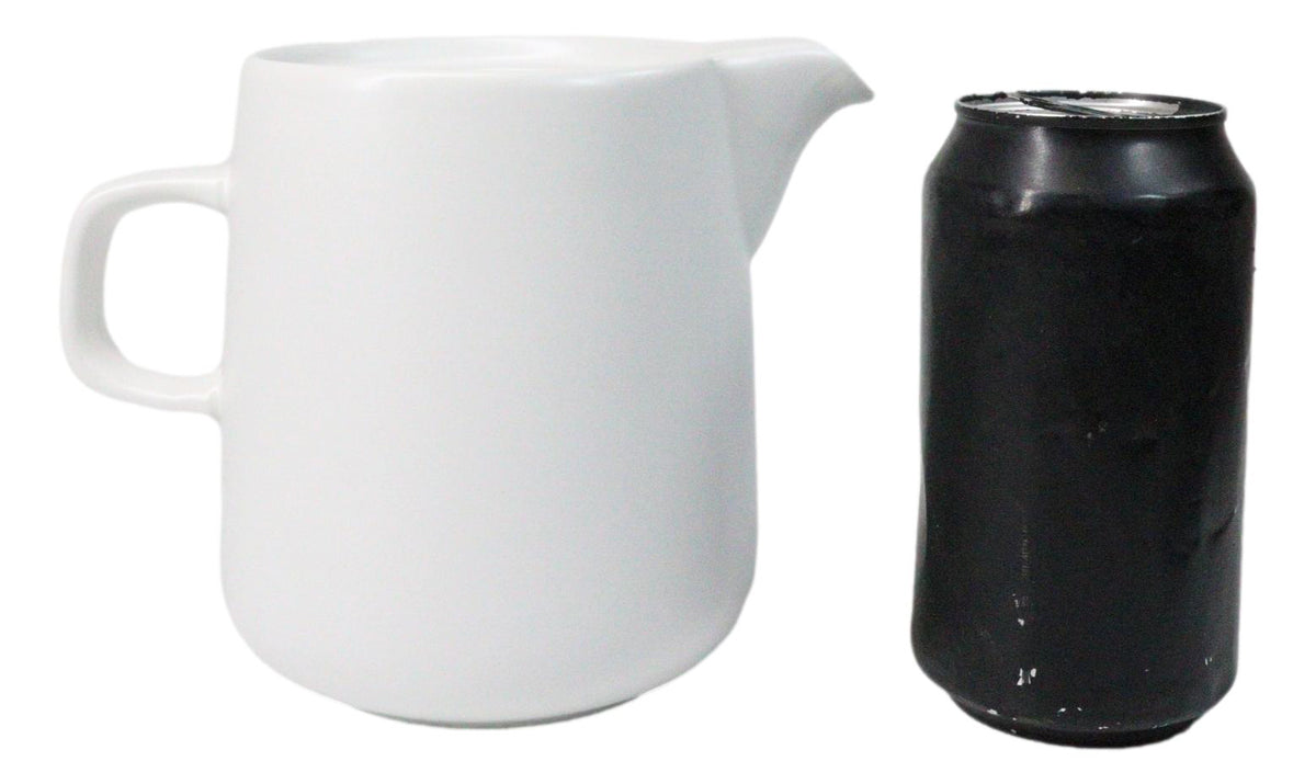 White Porcelain Artisan Hand Crafted Barista Style Maker Carafe Flask Part