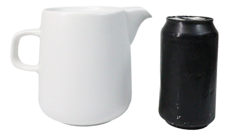 White Porcelain Artisan Hand Crafted Barista Style Maker Carafe Flask Part