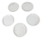 Set Of 6 Yukino Hana Snowflakes Round Appetizer Dessert Salad Ceramic Plates 6"D