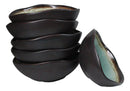 Pack Of 6 Green Crackle Midori Kannyu Wavy Round Condiment Sauce Dishes 2oz