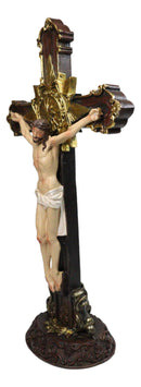 Passion of Jesus Christ Crucified On The Cross With Pointed Star Desktop Plaque