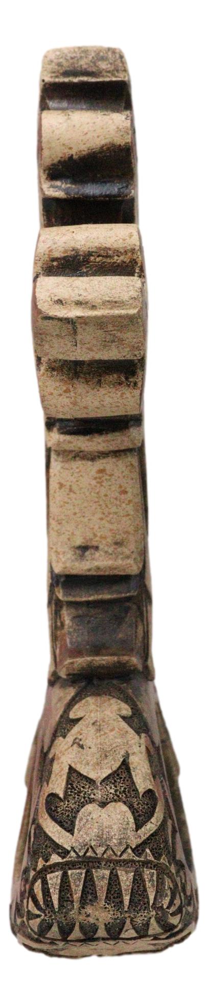 Christian Tuscany Scrollwork Cross On Jesus Fish Ichthys Base Faux Wood Figurine