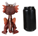 Red Whimsical Wyrmling Dragon With Flutter Wings Decorative Bobblehead Figurine