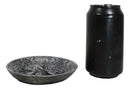 Wicca Celtic Knotwork Triple Moon Pentagram Gray Wolf Round Incense Holder