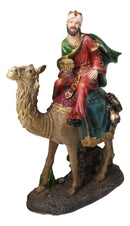 Nativity Three Wise Men Balthasar Caspar Melchior On Camels Figurine Set 12"H