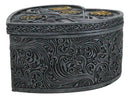 Astrology Sun And Moon Baphomet Pentagram Heart Shaped Decorative Jewelry Box
