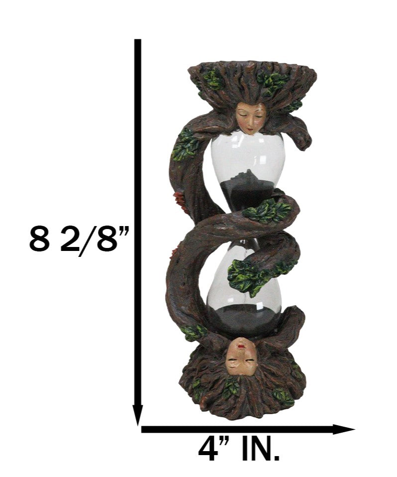 Forest Spirit Tree Lady Greenwoman Ent Gaia Spiraling Branch Sandtimer Figurine