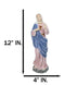 Immaculate Sacred Heart of Mary Blessed Virgin Bone China Porcelain Figurine