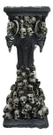 Gothic Graveyard Morphing Cranium Skulls Invertible Pillar Sand Timer Figurine