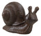Whimsical Rustic Western Farmhouse Cast Iron Cottage Mollusca Snail Figurine