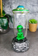 UFO Green Roswell Alien Yoga Spaceship Capsule Backflow Incense Cone Burner