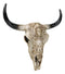 Southwestern Tribal Buffalo Skull Tribal Indian Chief Scrollwork Wall Decor