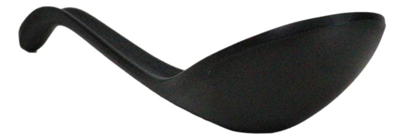 Contemporary Black Melamine Asian Soup Spoons With Ladle Hook Pack Of 12 Set