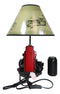 Ebros Old Fashioned Gas Pump Retro Bike Motorcycle Desktop Table Lamp W/ Shade