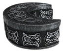 Wicca Sacred Celtic Knotwork Triple Moon Crescent Shaped Trinket Box Figurine