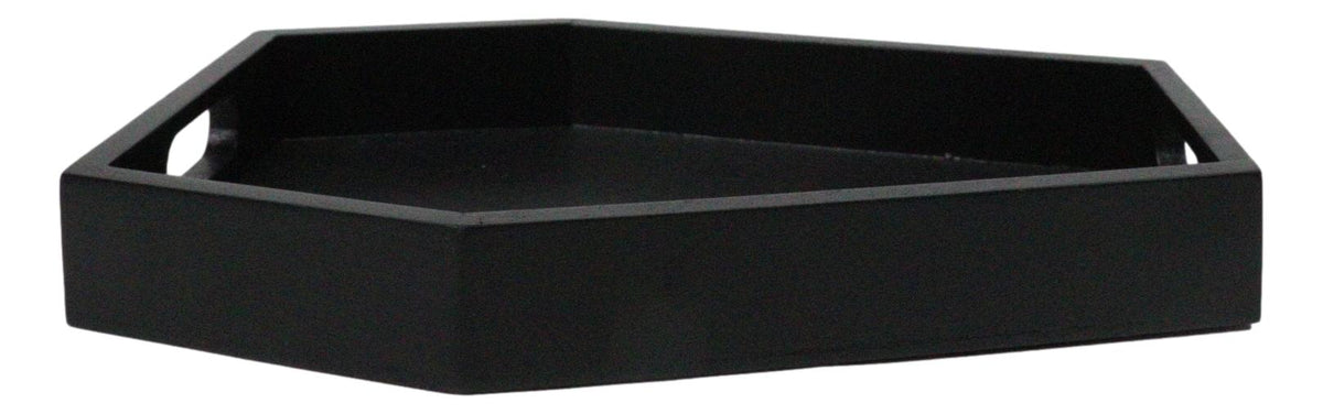 Gothic Dark Arts Spooky Vampire Coffin Trinket Jewelry Tray With Handles 9.5" L