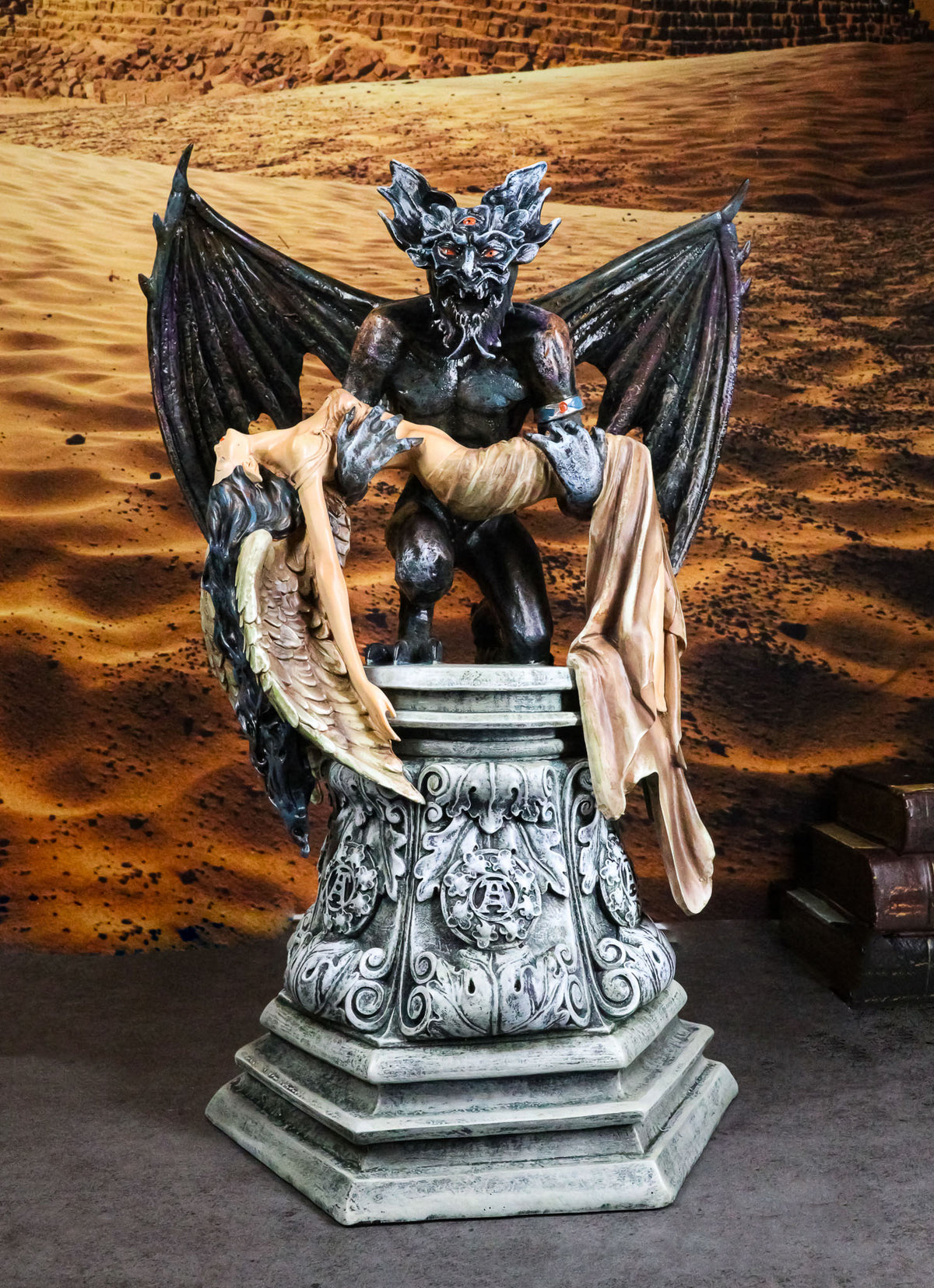 Gothic Saturn's Reprieve Charun Restoring Life To Maion Angel of Saturn Statue