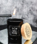 Wicca Midnight Spell Bound Triple Moon Frankincense Pillar Candle Home Fragrance