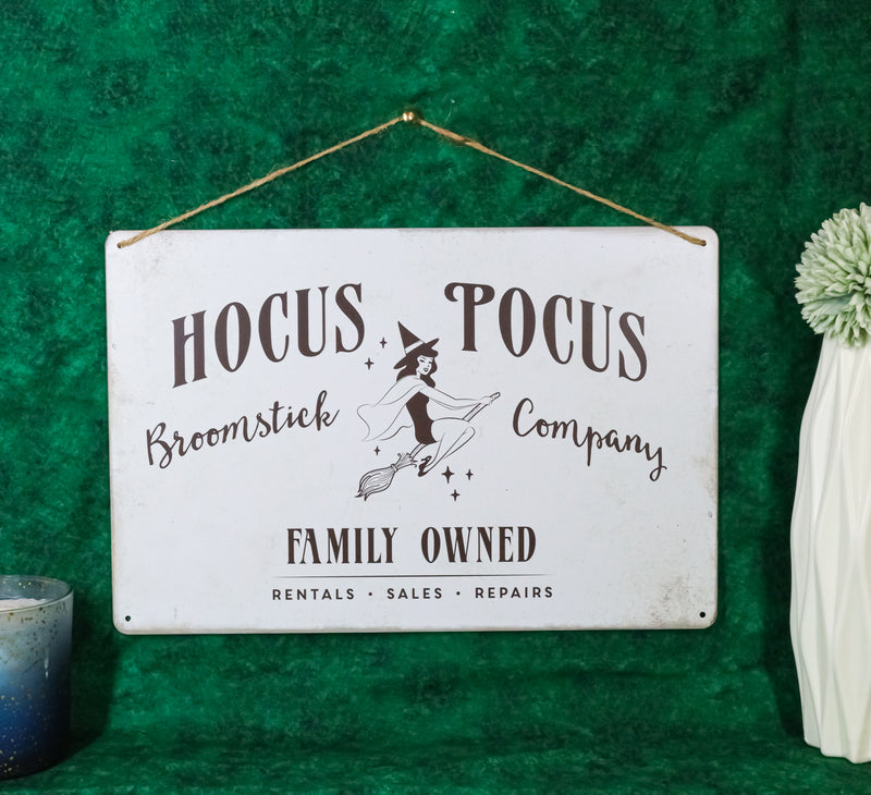 Witch Hocus Pocus Family Owned Rentals Sales Repairs Broomstick Co Wall Sign