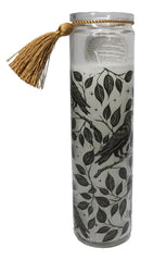 Pack of 2 Mystic Raven Deadly Nightshade Scented Tube Candles in Glass Jars 8"H