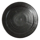 Pack Of 6 Kokuyo Black Minimalist Ceramic Round Lunch Dinner Entree Plates 10"D