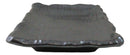 Pack Of 5 Black Tetsu Kesho Ceramic Collection Rectangular Wavy Sushi Plates