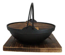 Large Cast Iron Japanese Sukiyaki Shabu Nabe Cooking Hot Pot With Trivet 9.5"D