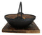 Large Cast Iron Japanese Sukiyaki Shabu Nabe Cooking Hot Pot With Trivet 9.5"D
