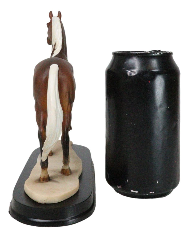 Equine Pride Flaxen Chestnut Horse With Fair Mane And Tail Figurine On Base