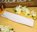 Yukino Hana Collection Large 16.5" Elongated Rectangular Wavy Serving Platter