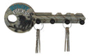 Rustic Western Howdy Folks Horse Key Shaped 4 Peg Quadruple Wall Hook Plaque