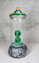UFO Green Roswell Alien Yoga Spaceship Capsule Backflow Incense Cone Burner