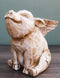 Rustic Country Farmhouse Hog Heavens Flying Baby Angel Pig Coin Money Bank