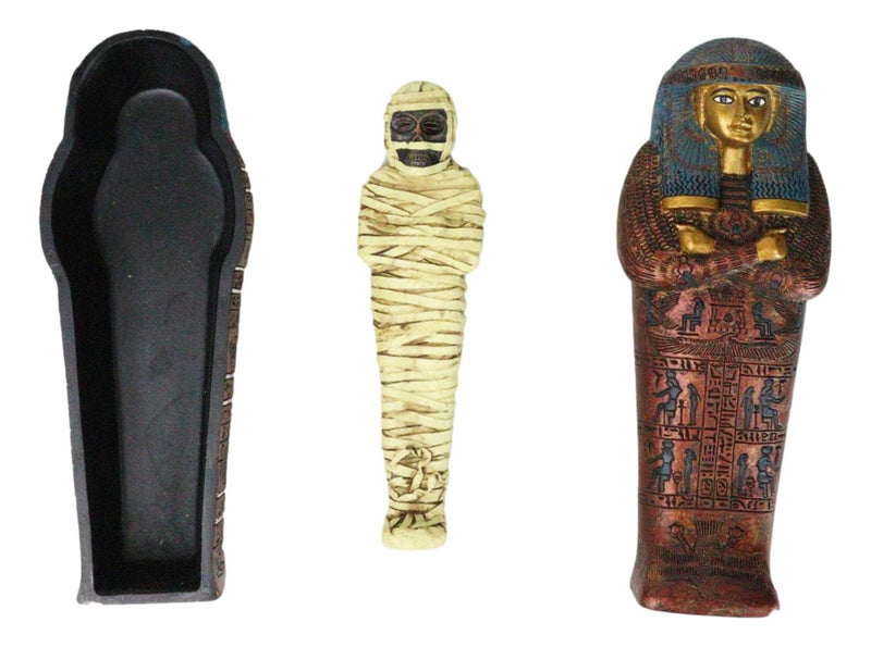 Egyptian Maatkare Hatshepsut The Great Royal Queen Sarcophagus With Mummy Set