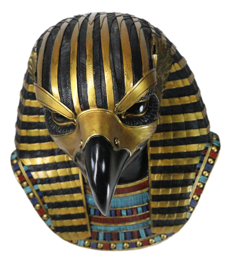 Ancient Egyptian Deity Horus God Of The Sky Bust Wall Plaque Sculpture 12.25"H