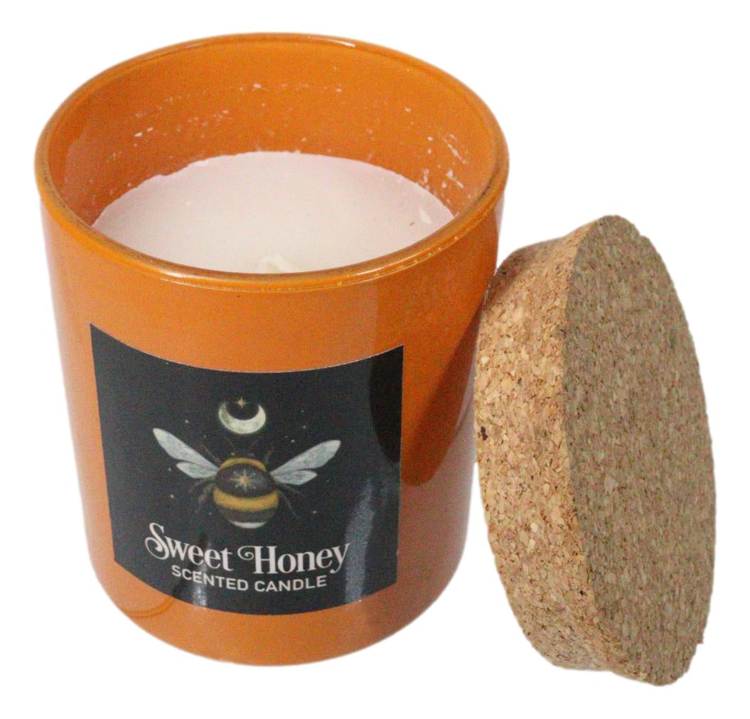 Wicca Dark Forest Sweet Honey Mystical Forest Bee Scented Candle With Cork Lid