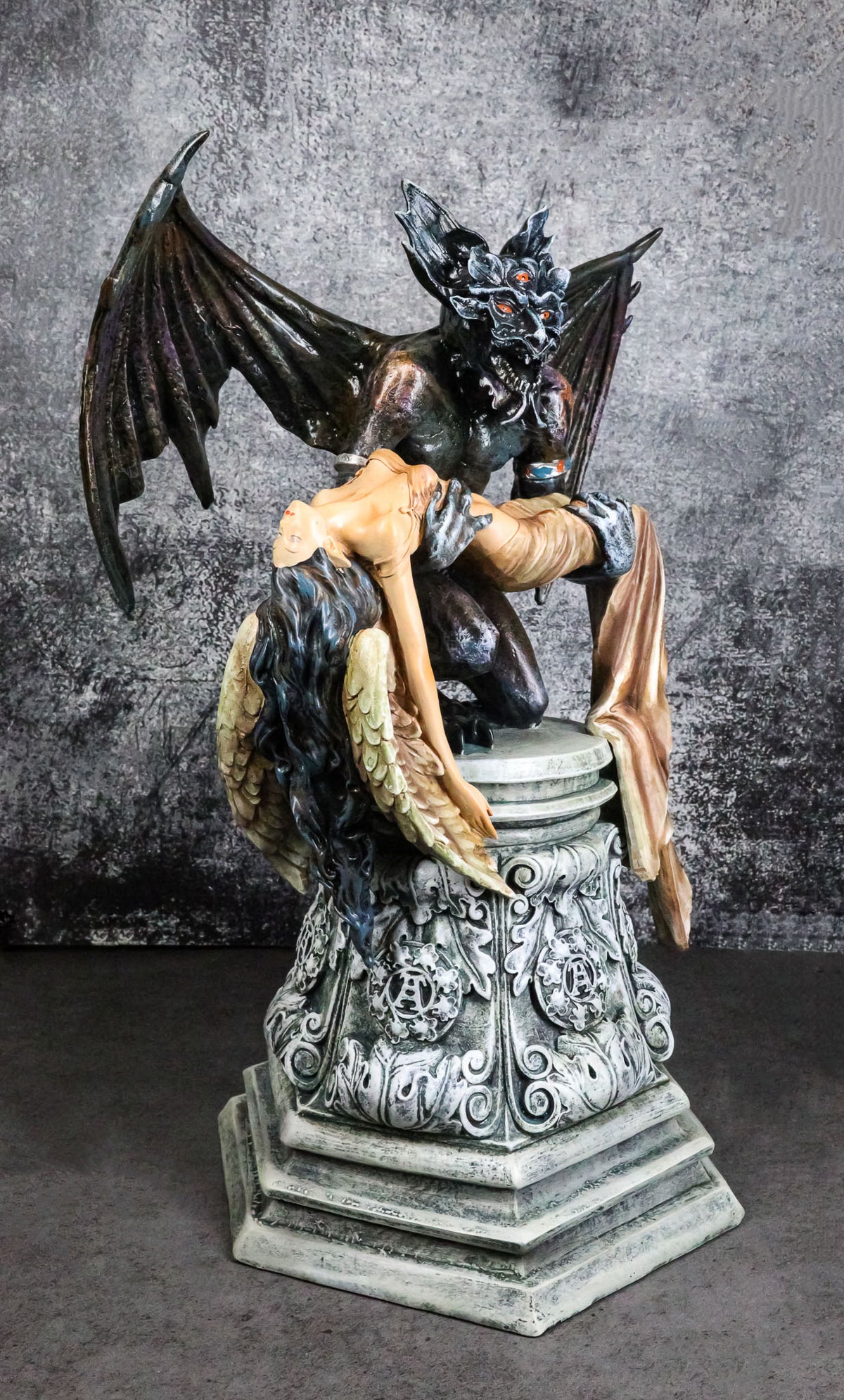 Gothic Saturn's Reprieve Charun Restoring Life To Maion Angel of Saturn Statue