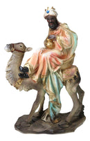 Nativity Three Wise Men Balthasar Caspar Melchior On Camels Figurine Set 14"H