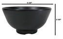 Pack Of 6 Black Silk Melamine Rice Miso Soup Salad Fruit Small Bowls 15oz