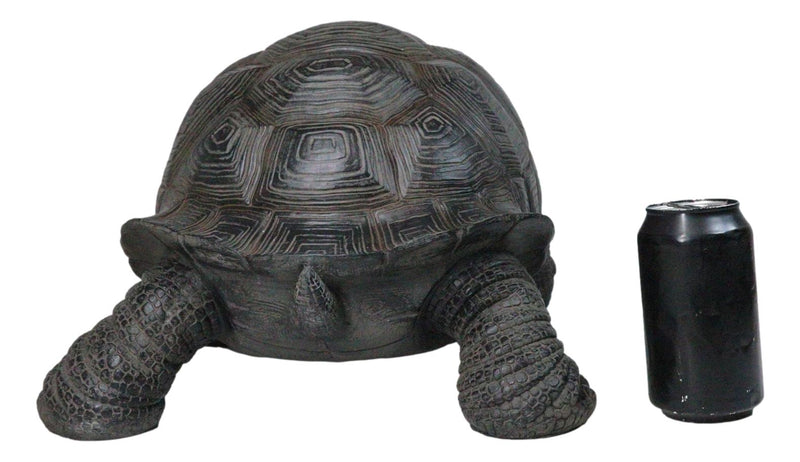 Realistic Marine Lifelike Galapagos Giant Tortoise Turtle Large Statue 18"L
