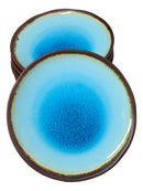 Pack Of 6 Blue Sky Aozora Kannyu Ceramic Round Appetizer Salad Dessert Plates