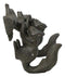 Rustic Country Cast Iron Squirrel On Tree Branch 4-Peg Wall Coat Hooks 13"L
