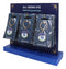 24 Wiccan All Seeing Eye Of Protection Keychain Charms With Display Stand Set