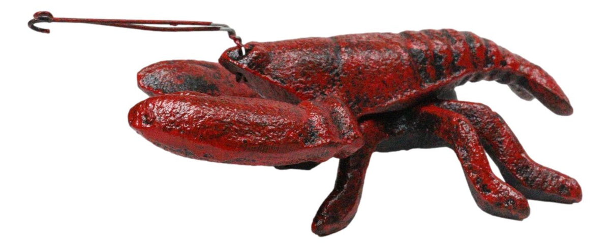 Pack Of 2 Cast Iron Nautical Cajun Creole Mini Baby Lobster Decorative Figurines